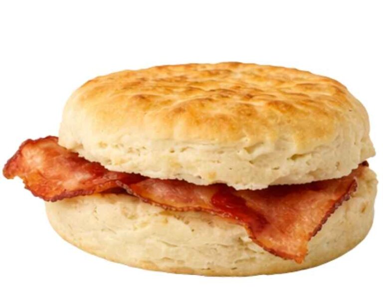 Biscuit with Bacon price $2.59 with 355 calories warm biscuit with crispy bacon